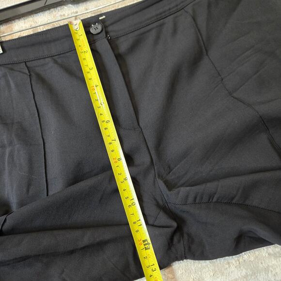 Burberry Wool Straight Leg Black Dress Pants Trousers Plus Size 18 Career Work - Picture 10 of 11